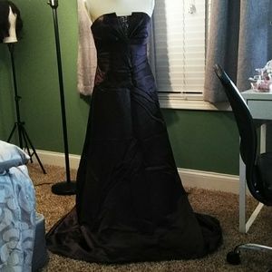 Size 10 David's Bridal Strapless Dress Chocolate Brown